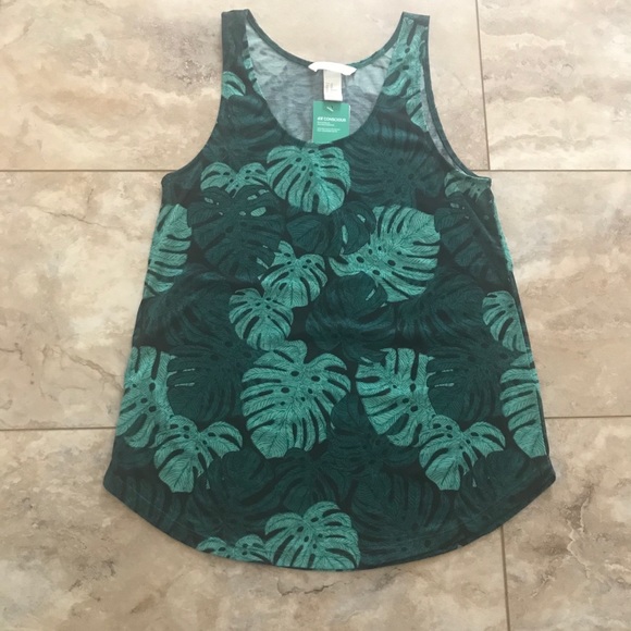 H&M Tops - NWT H&M Palm Print Tank Top